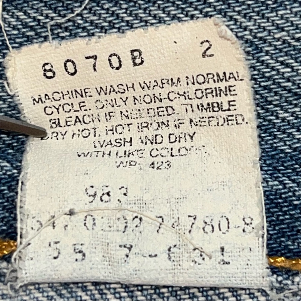 Vintage Levis 577 Low Rise Loose Fit Jeans Sz 16 Long W35xL32.5 Light Wash BAGGY - Picture 6 of 7